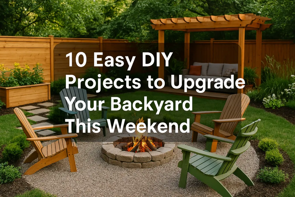 10 Easy DIY Projects to Upgrade Your Backyard This Weekend