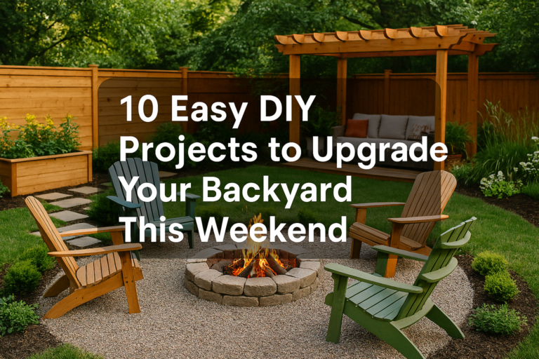 10 Easy DIY Projects to Upgrade Your Backyard This Weekend