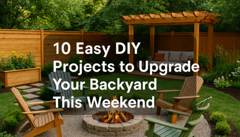 10 Easy DIY Projects to Upgrade Your Backyard This Weekend