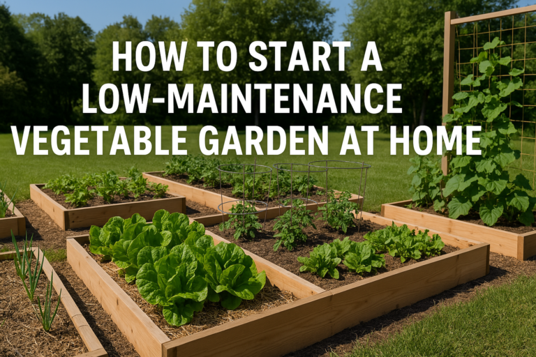 Learn how to grow your own vegetables with minimal effort using these low-maintenance garden tips for beginners.