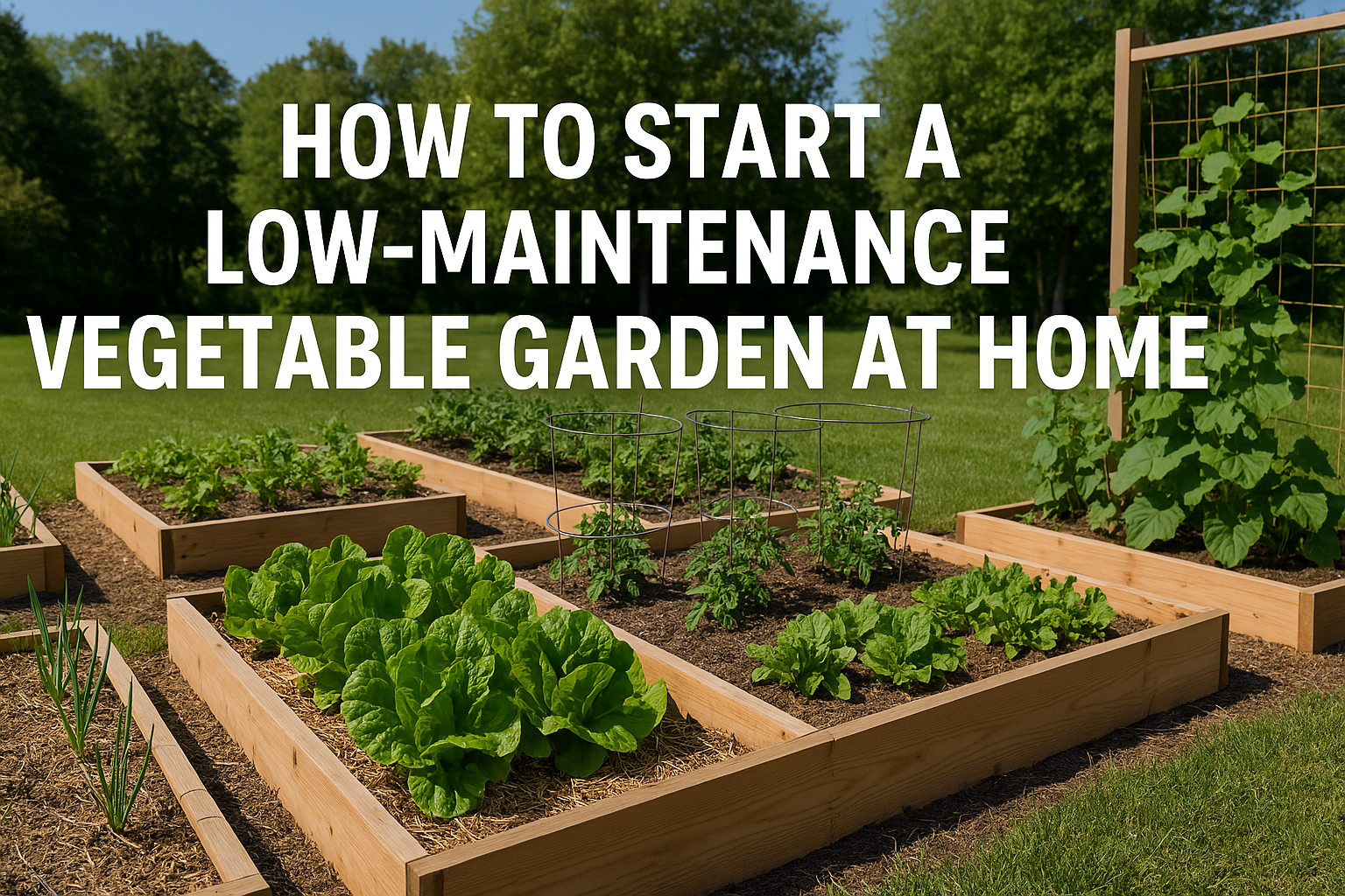 Learn how to grow your own vegetables with minimal effort using these low-maintenance garden tips for beginners.
