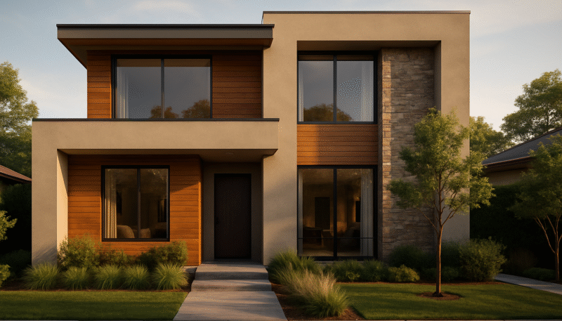 Modern Facade Trends for Medium-Sized Homes in 2025