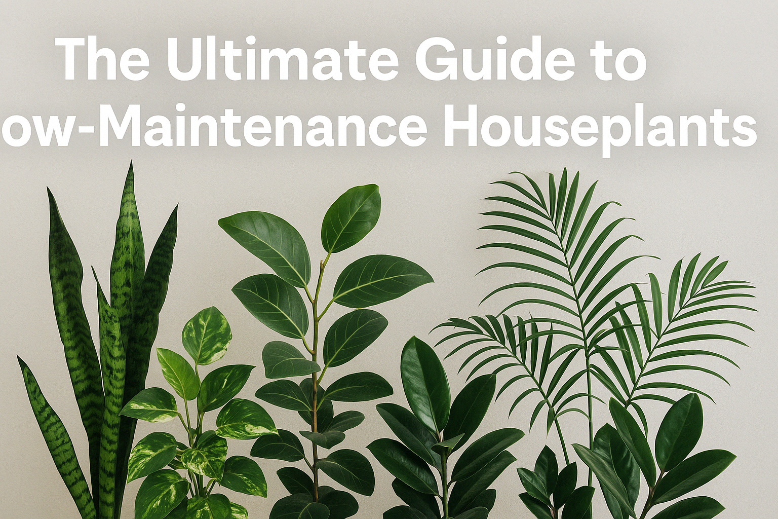 The Ultimate Guide to Low-Maintenance Houseplants