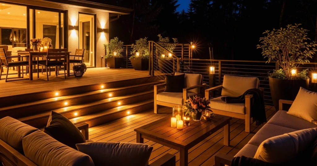 Deck Lighting Ideas for a Warm and Inviting Outdoor Atmosphere
