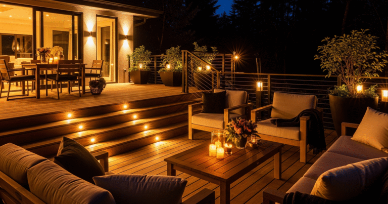 Deck Lighting Ideas for a Warm and Inviting Outdoor Atmosphere