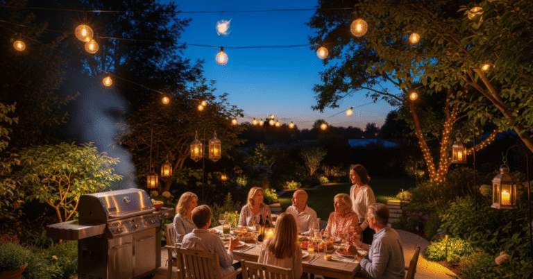 How Garden Lighting Enhances the Atmosphere of Your Barbecue Space