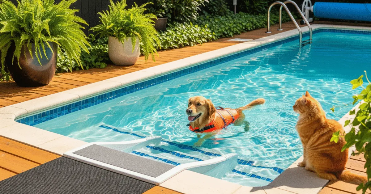 How to Safely Introduce Pets to Your Pool Area
