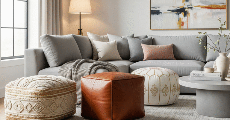 How to Use Decorative Poufs to Transform Your Home