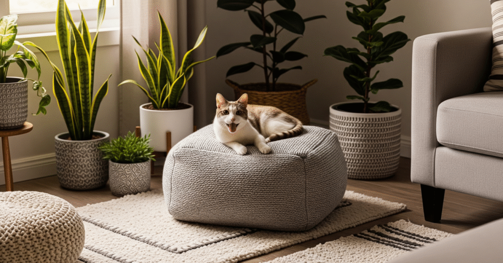 Pet-Friendly Poufs Cozy and Stylish Seating for Pets