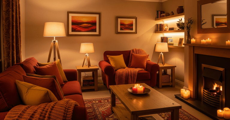 Warm Color Palette to Create a Cozy Living Room