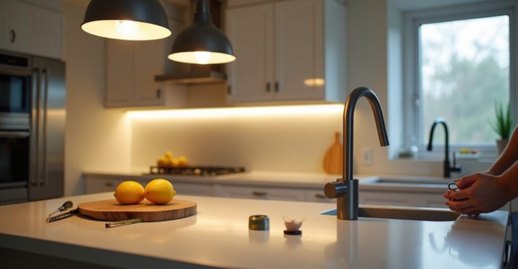 affordable lighting and fixtures for kitchens