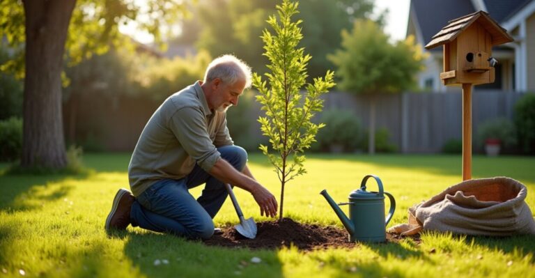 residential tree planting