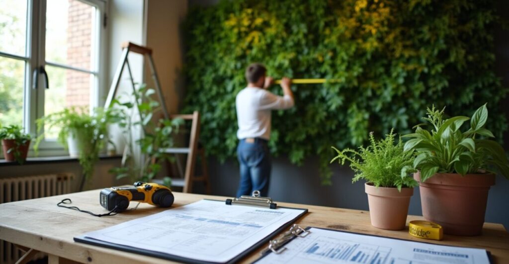 cost to install a professional living wall