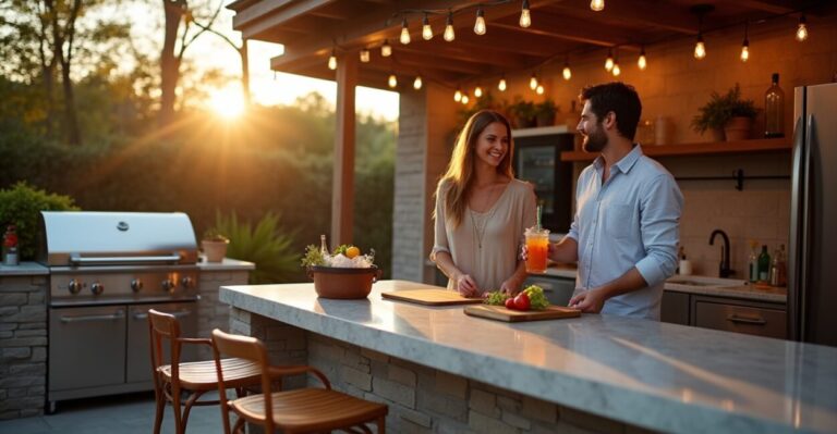 outdoor kitchen