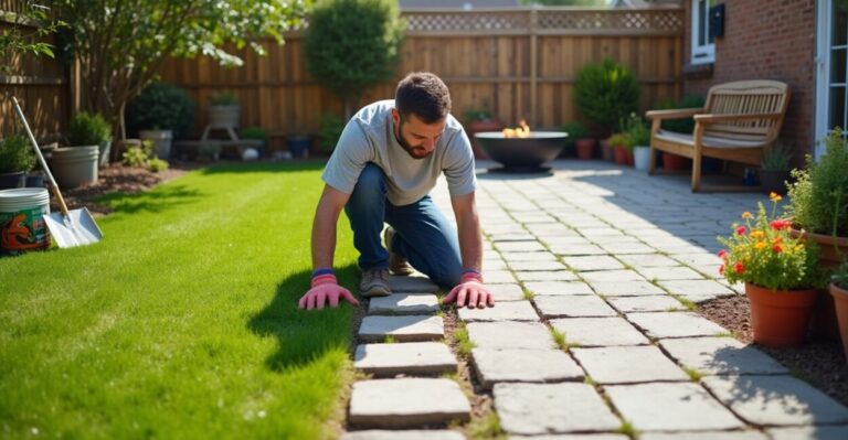 diy backyard makeover step-by-step before after