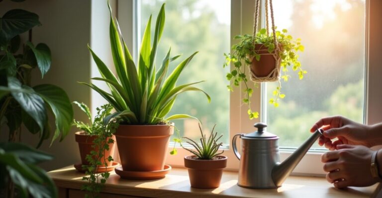 diy natural air-purifying plant display ideas