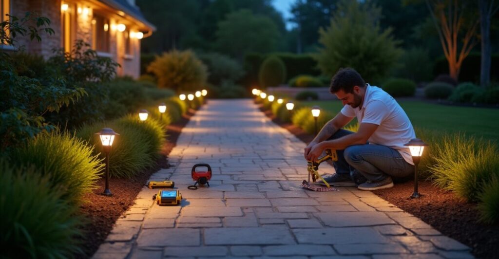 diy outdoor lighting tricks for garden pathways