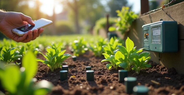 water saving strategies with automated irrigation sensors