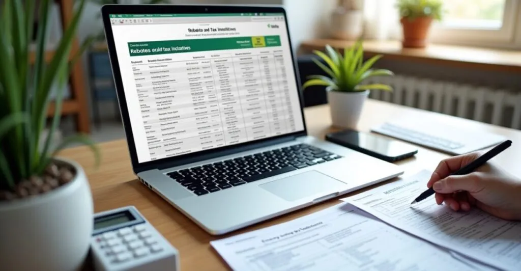 home energy efficiency rebates tax incentives list