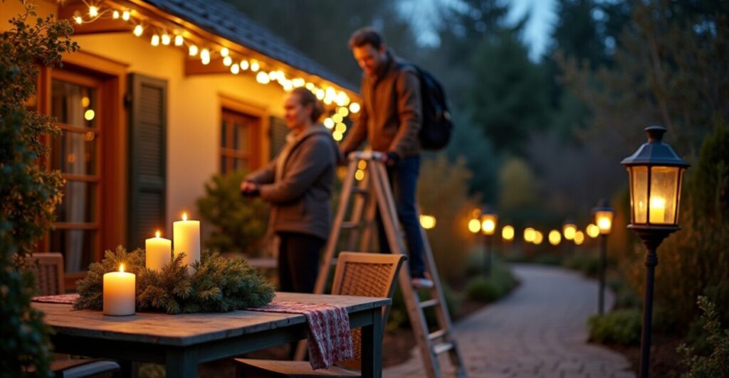 seasonal holiday landscape lighting tricks ideas