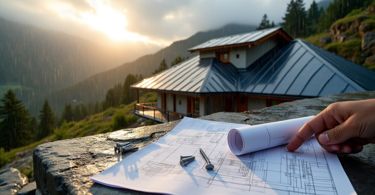sloped roof
