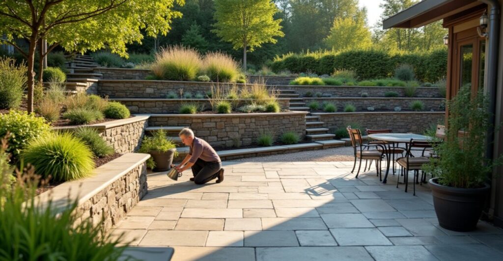 terraced landscaping