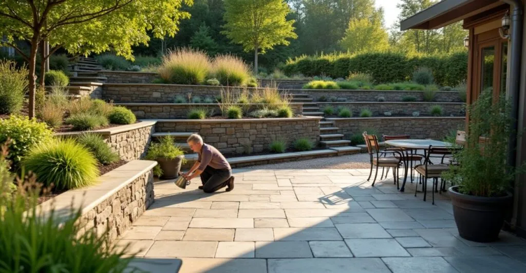 terraced landscaping