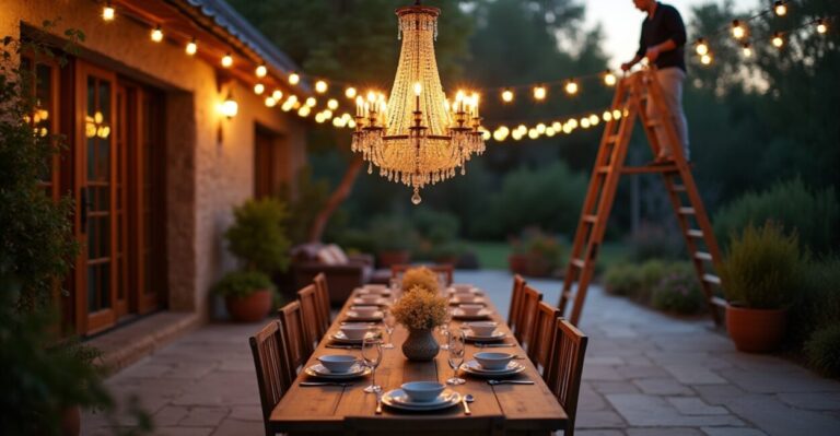 outdoor chandeliers