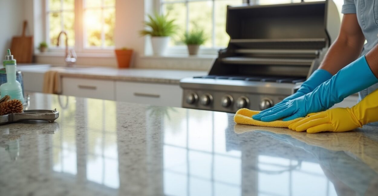 gourmet area maintenance and discover easy upkeep routines—seal stone counters, clean grease traps—like weekly grill deep‑cleans to extend appliance life