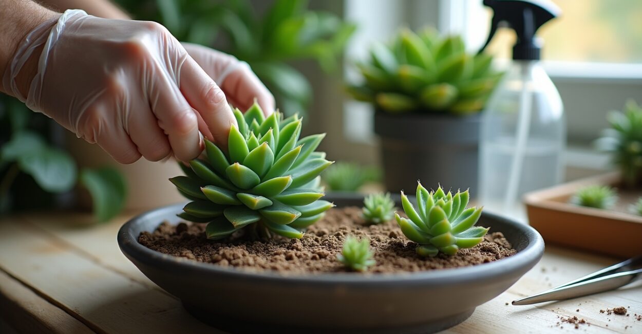 3. Leaf propagation step-by-step (Echeveria focus)