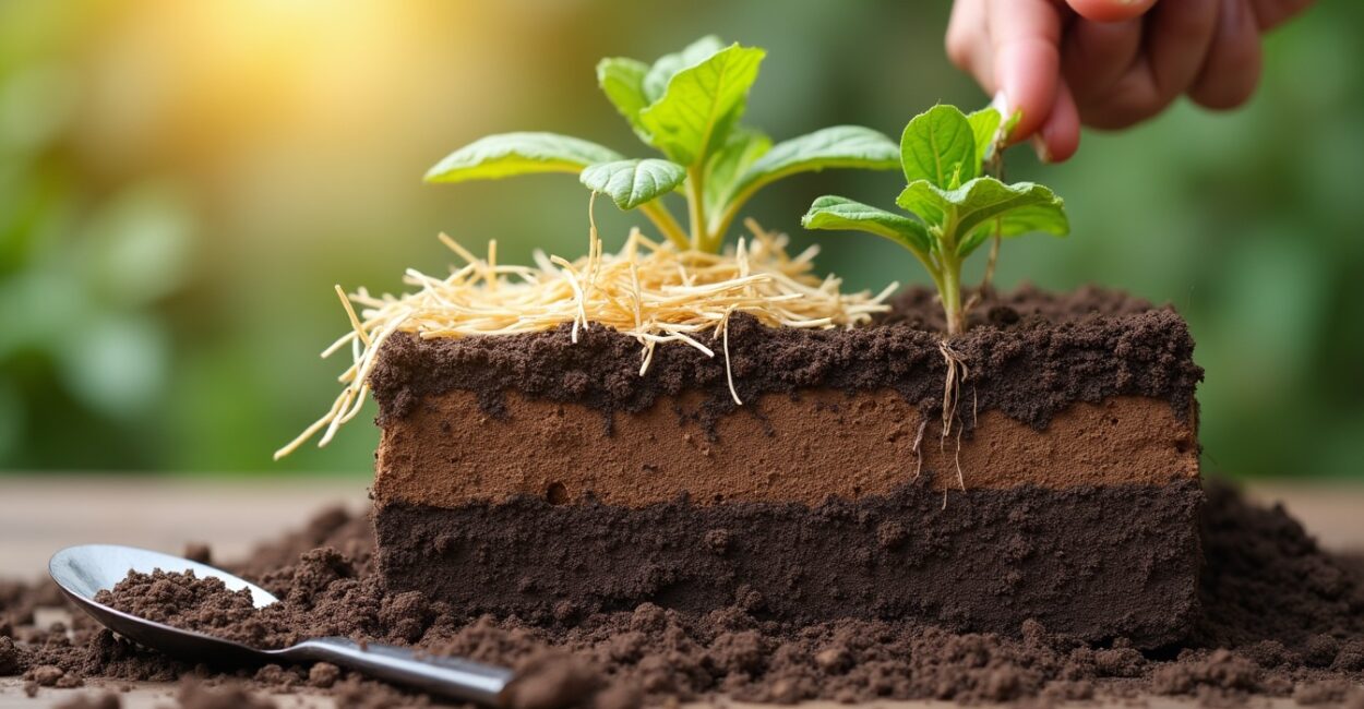 Testing mulching techniques: how to trial bark, straw and mixes
