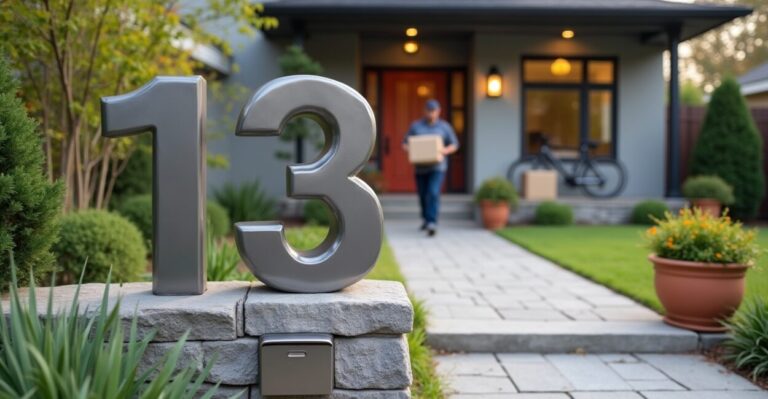 5 ways big numbers in front of house stand out