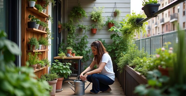 vertical garden small balcony