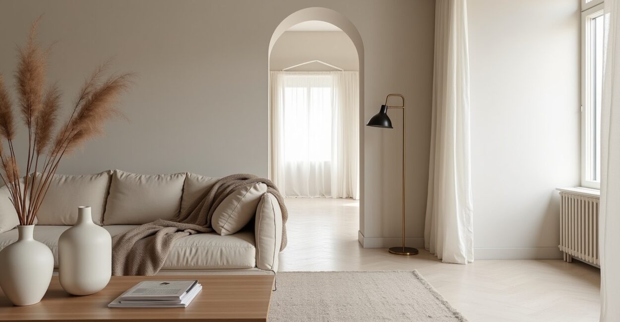 Advantages of a neutral palette in minimalist living rooms