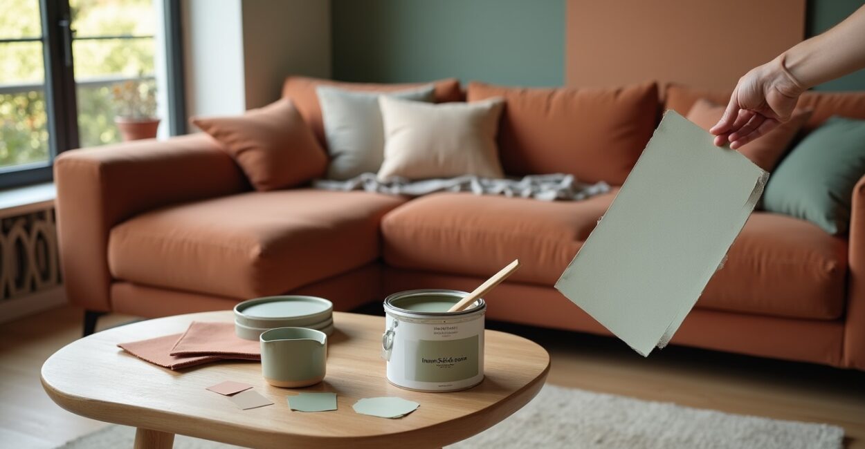 Applying palettes to sofas and accent walls