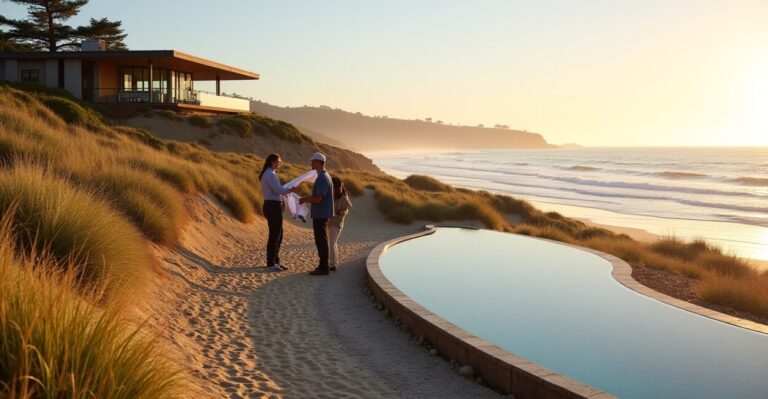 Beachfront estates: privacy, pools, and eco seawalls