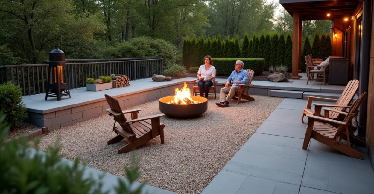 outdoor fire pit location