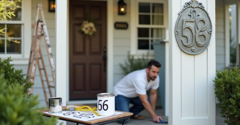 Budget ideas for big numbers in front of house