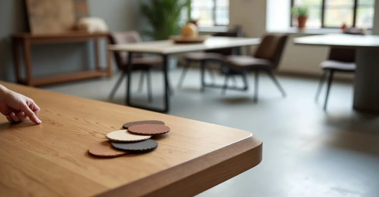 Comparing designer dining options and materials