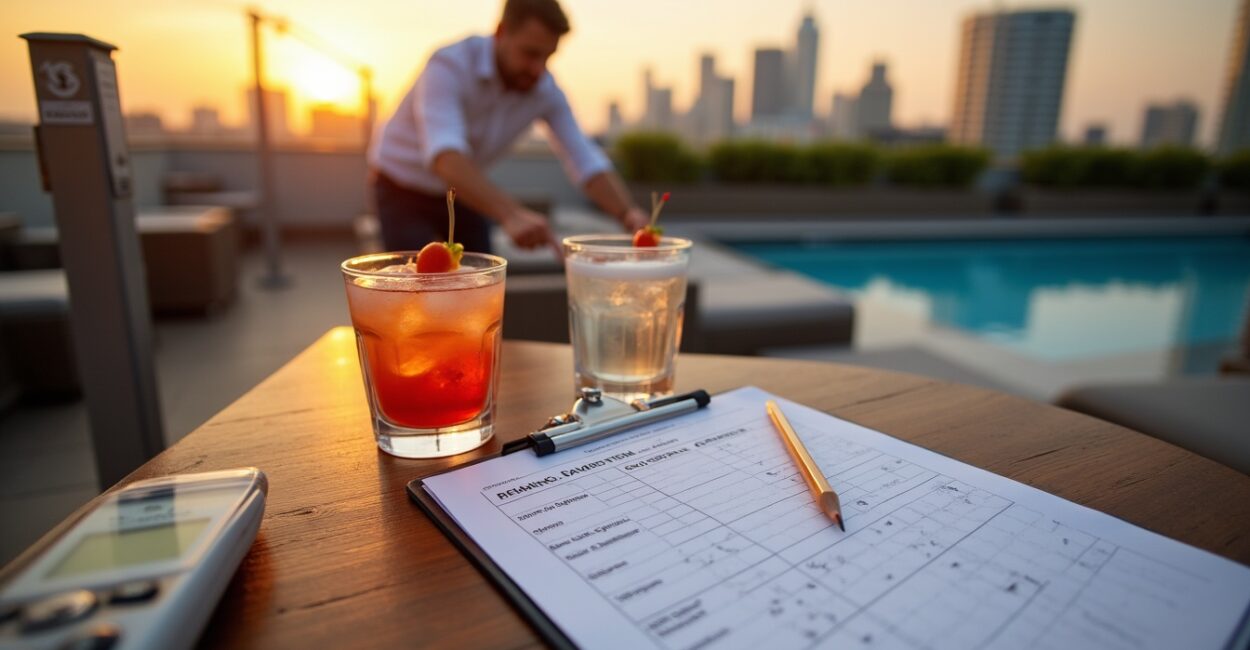 Comparing rooftop bars: rankings and metrics