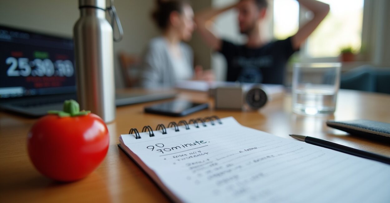 Create Rhythms: Microbreaks, Pomodoro, and 90-Minute Blocks