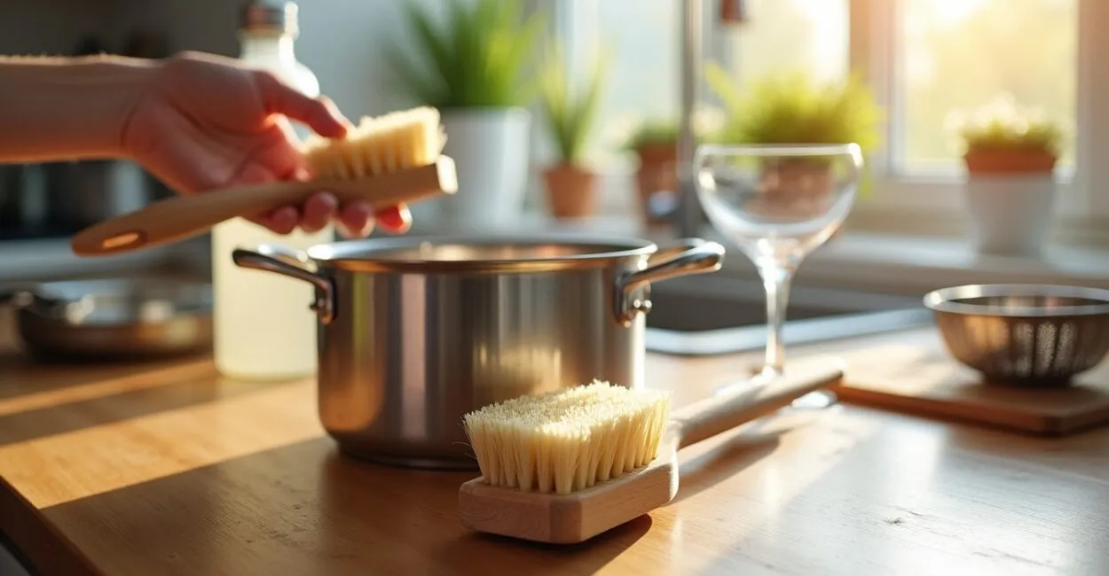 Deep clean strategies for countertops, grout, and cooktops