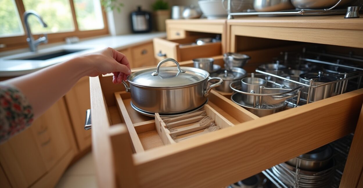 Deep drawers, inserts, and Elfa-style organizers