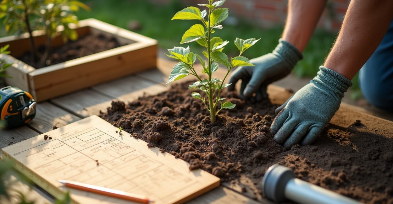 Designing a compact orchard: layout and soil