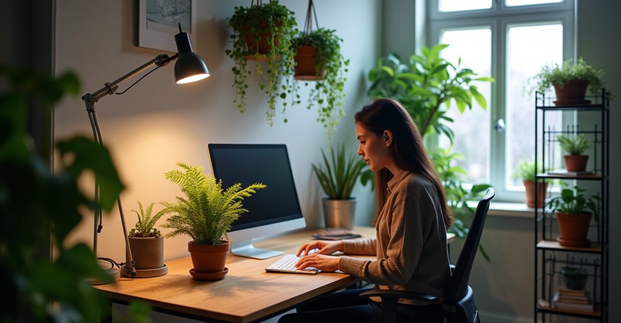 Desk placement strategies for dim offices
