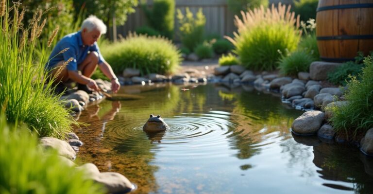 eco friendly backyard pond