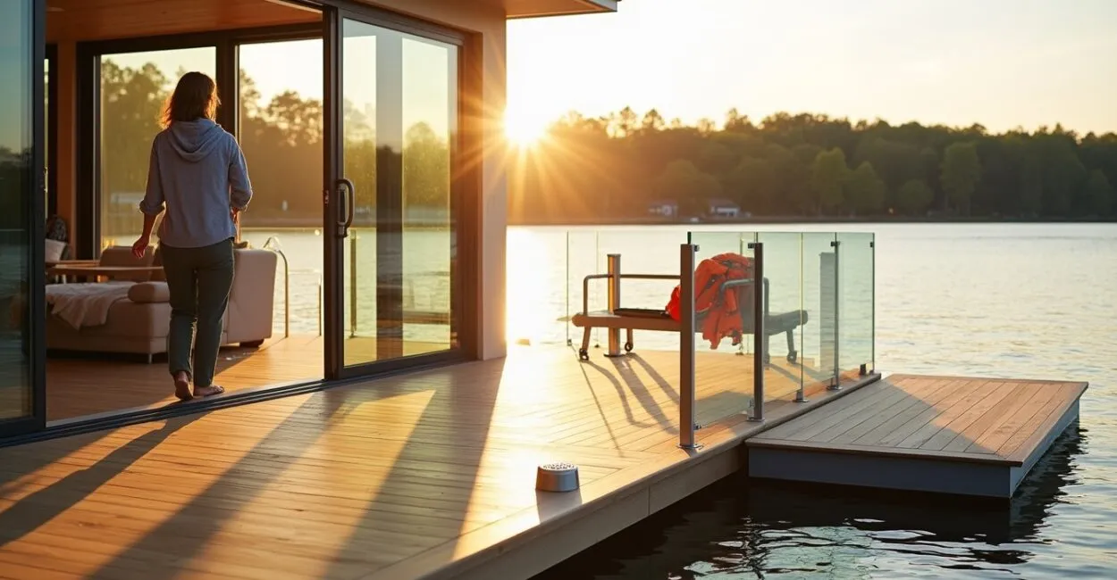 Floating decks and seamless indoor-outdoor transitions