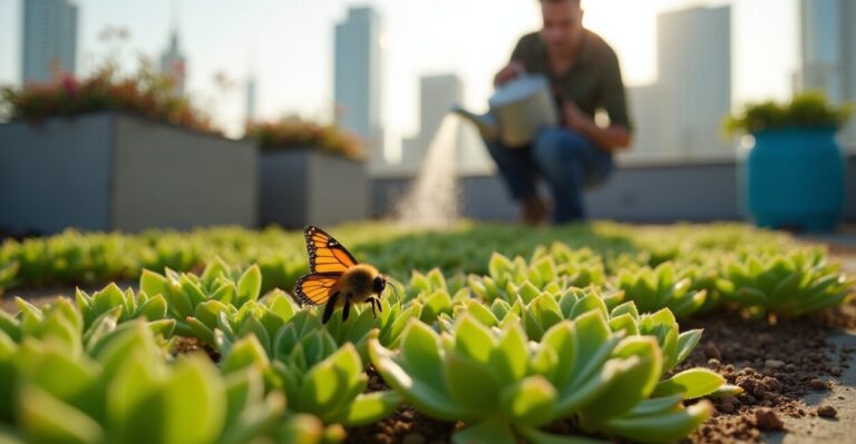 Green Roofs Boost Cooling and Biodiversity in Cities