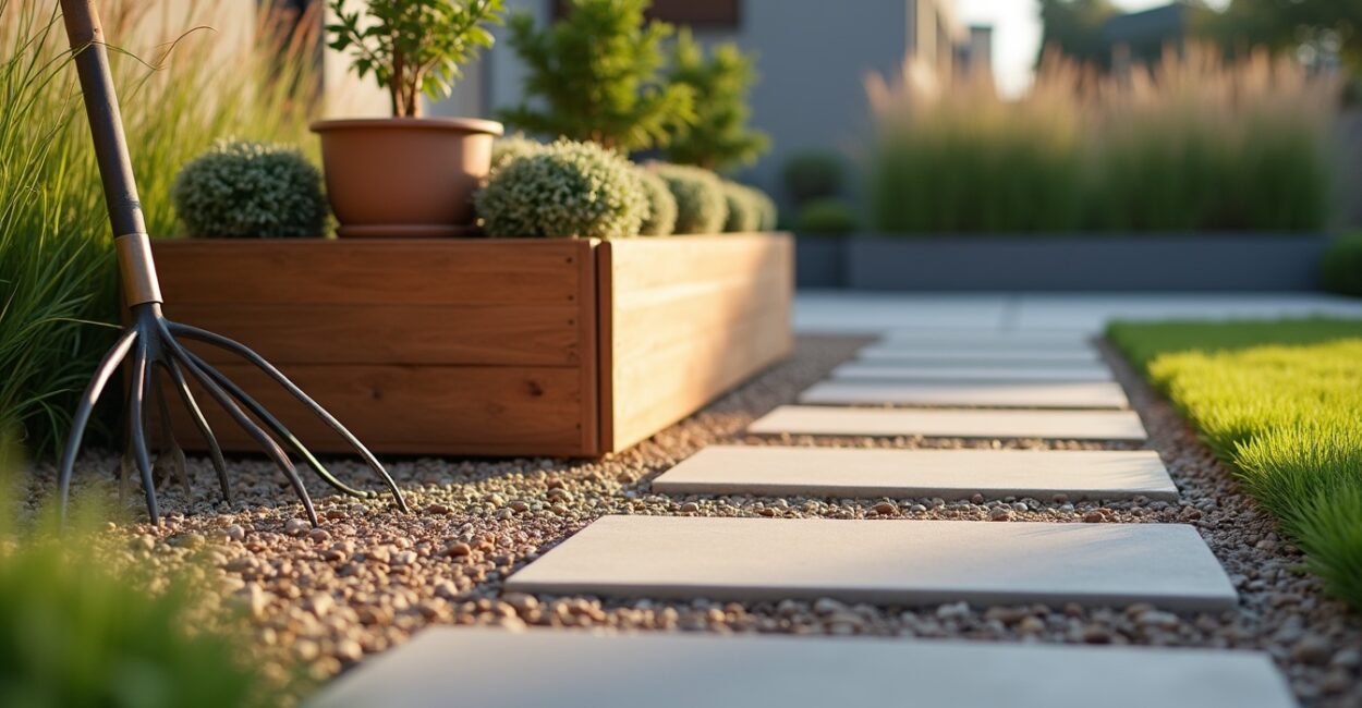 Hardscape essentials: paths, patios, and focal planters
