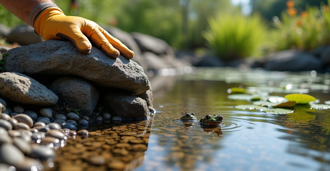 How Pond Stones Improve Garden Pond Ecology